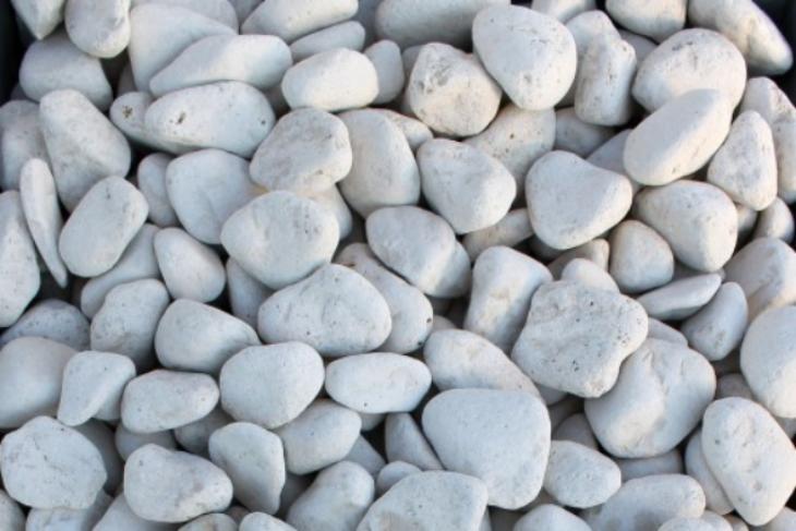 Белая галька галтовка (20-40 мм.)  купить в Костроме от производителя, без посредников