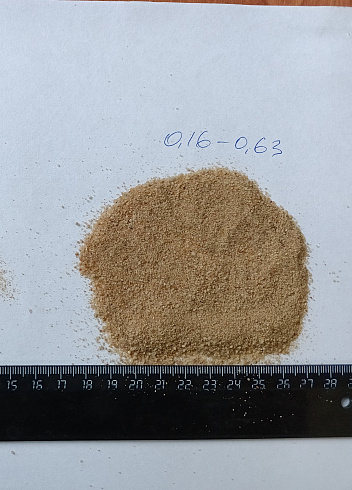 Кварцевый песок для площадок фр. 0,16-0,63 мм.  купить в Костроме фото Камень Клуб