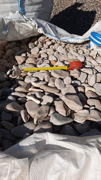 Галька каспийская фр. 40-70 мм.  купить в Костроме фото Камень Клуб