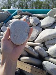 Галька черноморская фр. 100-150 мм.  купить в Костроме фото Камень Клуб