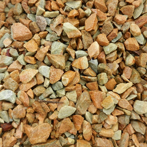 Kamenclub.ru: Щебень крошка желтый (ЗЛАТОЛИТ) фр. 5-10 мм.  купить в Костроме мрамор золотистый, бежевый, желтый каменная ландшафтная декоративная крошка здатолита 8500 руб/т   фото КАМЕНЬ КЛУБ