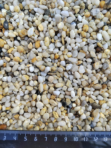 фото Галька крымская жемчужная фр. 3-5 мм. купить в Костроме  в интернет-портале КАМЕНЬ КЛУБ