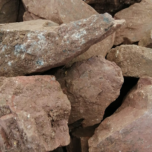 фото Яшма красная  (фр. 70-100 мм)  купить в Костроме в интернет-портале КАМЕНЬ КЛУБ