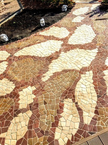 Kamenclub.ru: Песчаник брусчатка (Готика) art PSG-L-01  купить в Костроме    2300 руб/кв.м   фото КАМЕНЬ КЛУБ