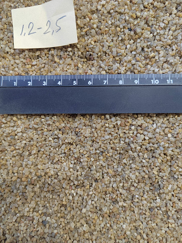 Кварцевый песок сухой фракцинированный фр. 1,2-2,5 мм.  купить в Костроме фото Камень Клуб