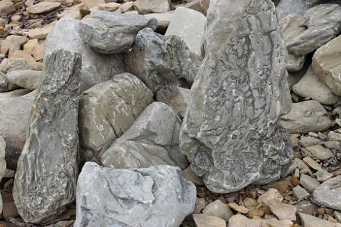 Kamenclub.ru: Песчаник декоративный ландшафтный (фр. 300-500 мм)  купить в Костроме песчаник желтый рыжий серый зеленый валун речной окатанный природный песчаника 4 500 руб/т   фото КАМЕНЬ КЛУБ