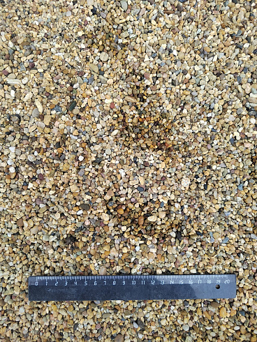 Галька речная окат (рыжая) фр.3-5 мм купить в Костроме 
