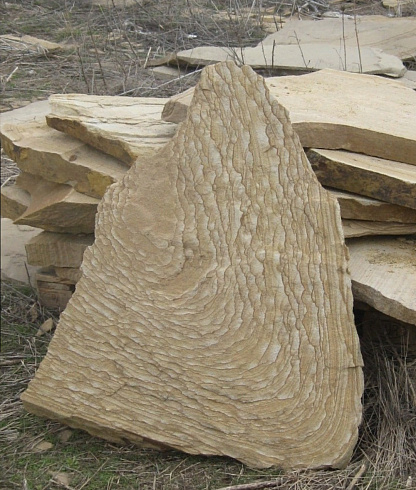 Kamenclub.ru: Форматный камень (плаха) пошаговая дорожка от 70-150 см (4 -12 см)  купить в Костроме плитняк  форматный плаха желтый песчаник 9 000 руб/т   фото КАМЕНЬ КЛУБ