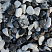 Kamenclub.ru: Мраморная крошка (щебень галтованный микс:: белый-черный) фр.5-10 мм  купить в Костроме мрамор белый, черный, молочный, серый галтовка мраморная окатанная декоративная ландшафтная 15500 руб/т   фото КАМЕНЬ КЛУБ