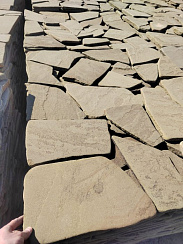 Kamenclub.ru: Песчаник пластушка серо-зеленый (3,0 см)  купить в Костроме песчаник серо-зеленый, серый, зеленый песчаник пластушка колотый рваный ландшафтный 10200 руб/м3   фото КАМЕНЬ КЛУБ