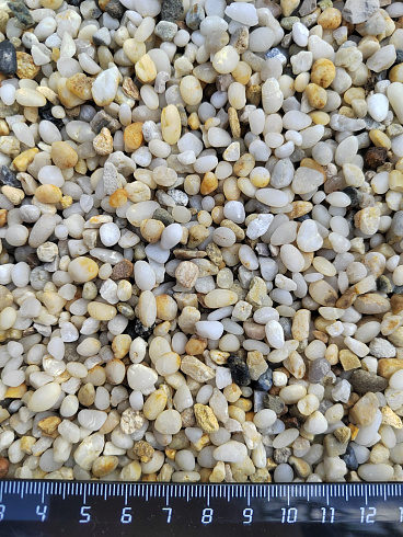 фото Галька крымская жемчужная фр. 3-5 мм. купить в Костроме  в интернет-портале КАМЕНЬ КЛУБ