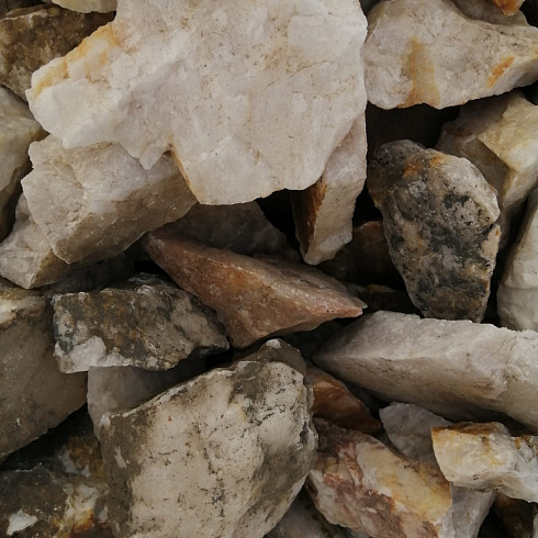 фото Кварц ( фр. 70-100 мм)  купить в Костроме в интернет-портале КАМЕНЬ КЛУБ