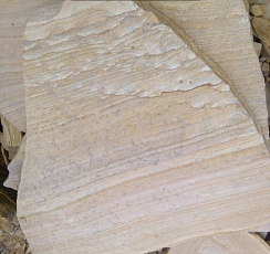 Kamenclub.ru: Песчаник пластушка желтый с рисунком (4-6 см)  купить в Костроме плитняк пластушка желтый с рисунком песчаник 9 000 руб/м3   фото КАМЕНЬ КЛУБ