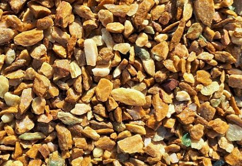 Kamenclub.ru: Щебень крошка желтый (ЗЛАТОЛИТ) фр. 20-40 мм.  купить в Костроме златолит бежевый, золотистый, желтый декоративная каменная крошка 10800 руб/т   фото КАМЕНЬ КЛУБ