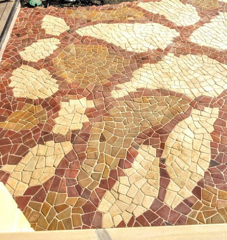 Kamenclub.ru: Песчаник брусчатка (Готика) art PSG-L-01  купить в Костроме    2300 руб/кв.м   фото КАМЕНЬ КЛУБ