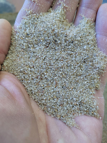 Кварцевый песок для площадок фр. 0,3 - 1 мм.  купить в Костроме фото Камень Клуб