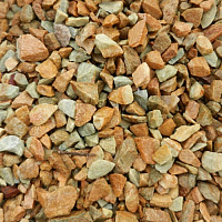 Kamenclub.ru: Щебень крошка желтый (ЗЛАТОЛИТ) фр. 10-20 мм.  купить в Костроме златолит бежевый, золотистый, желтый каменная декоративная крошка щебня златолита 10800 руб/т   фото КАМЕНЬ КЛУБ